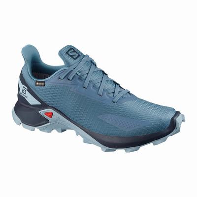 Női Salomon ALPHACROSS BLAST GTX W Terepfutó Cipő SA2745083 Kék/Sötétkék